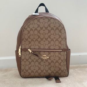 addison backpack in signature canvas